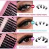 Lash Clusters Kit 200/270/570 Pcs Diy Lash Extensions Book, D Curl Lash Clusters Eyelash Extension For Use At Home