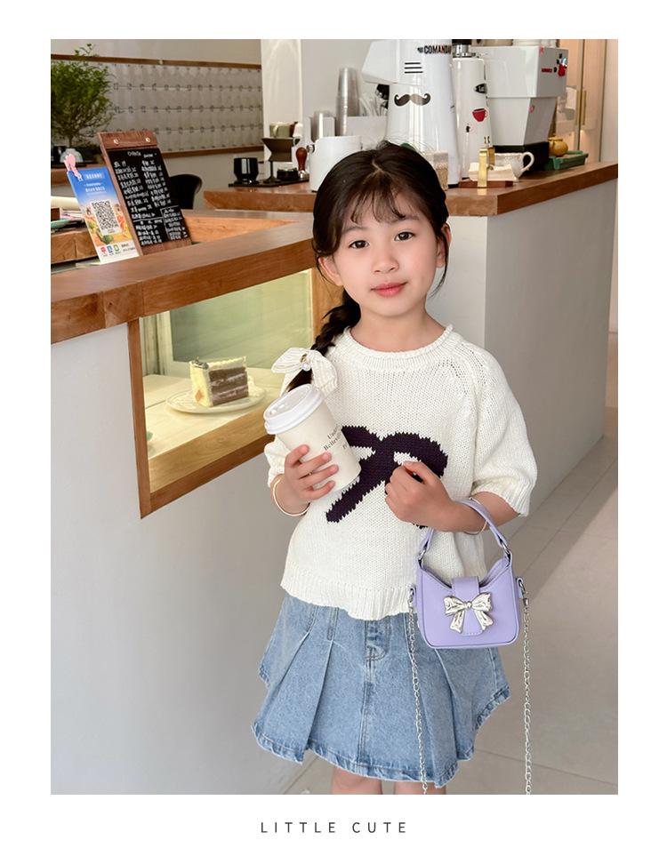 2024 Sweet Pink Bow Chain Crossbody Shoulder Bag for Women