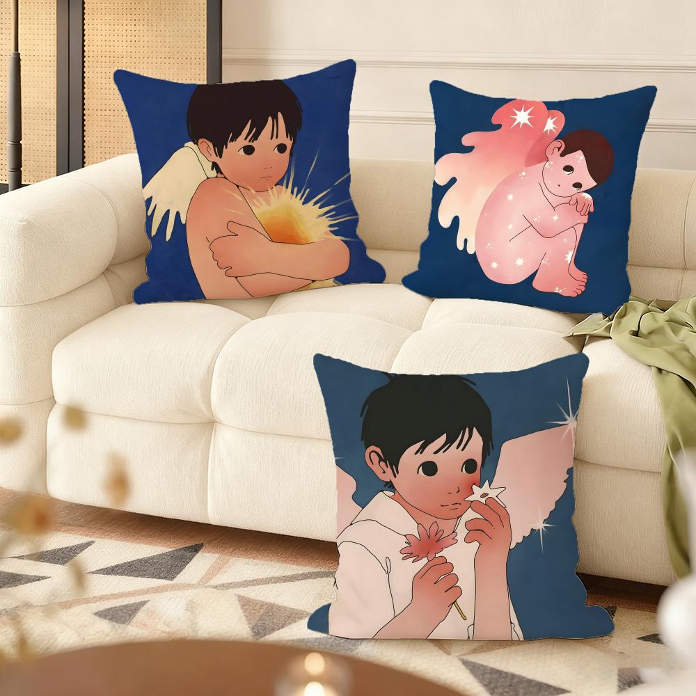 Mexico Artist Susan Cushion Cover Silky Short Plush Home Sofa Cushion Cover - Invisible Zipper Home Decoration