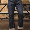 Herren-Jeans im American Retro-Stil mit geradem Bein und dicker Khaki-Jeans mit roter Webkante für den Winter
