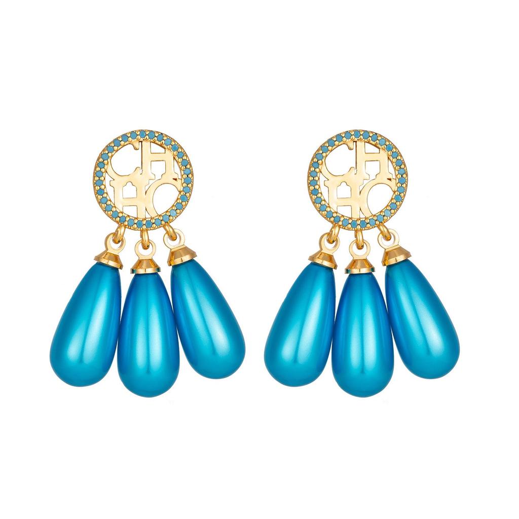 CHHC French Retro Pearl Earrings: Elegant, High-End Court Style Ear Jewelry