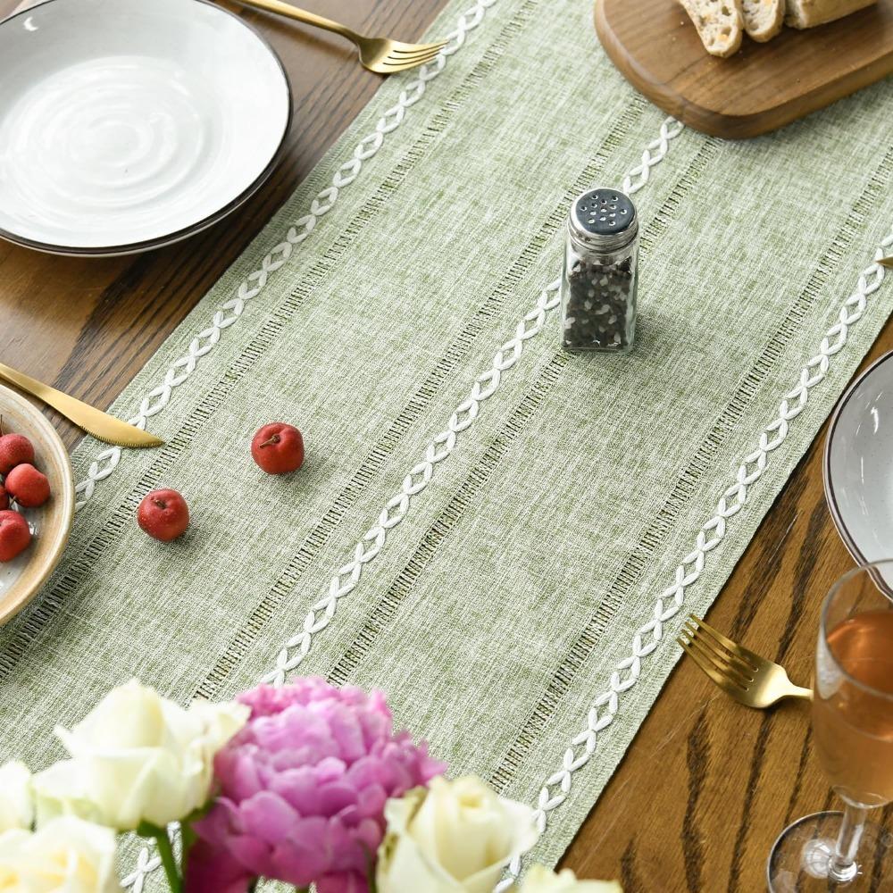 Hollow Design Party Table Linen Long Table Cloth Table Decoration Dining Table Cover  Shelf Cabinet