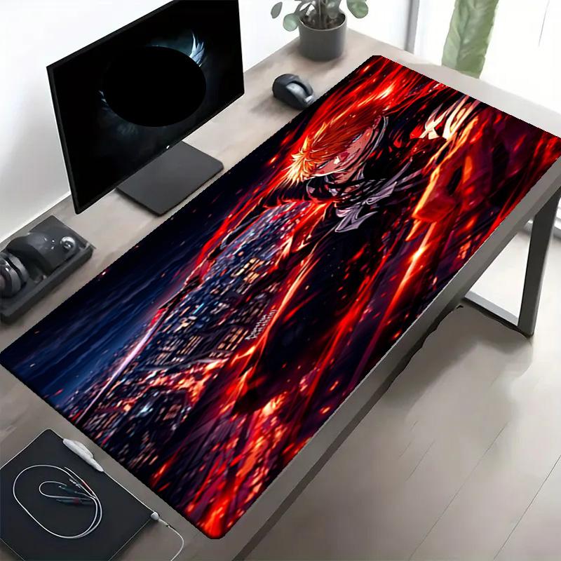 BLEACH Print Mouse Pad, Anti‑Slip Desktop keyboard Mat, for PC Laptop Gaming Working Daily Use, Cool Festival Surprise Gift