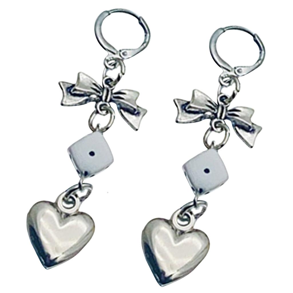 Fashionable Dice Earrings Charm Trendy Ear Pendant Ornament Modern Dice Earrings for the Fashion Forward Crowd