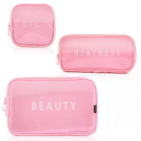 Travel Cosmetic Storage Bag: Cross-border Mesh Wash & Makeup Bag