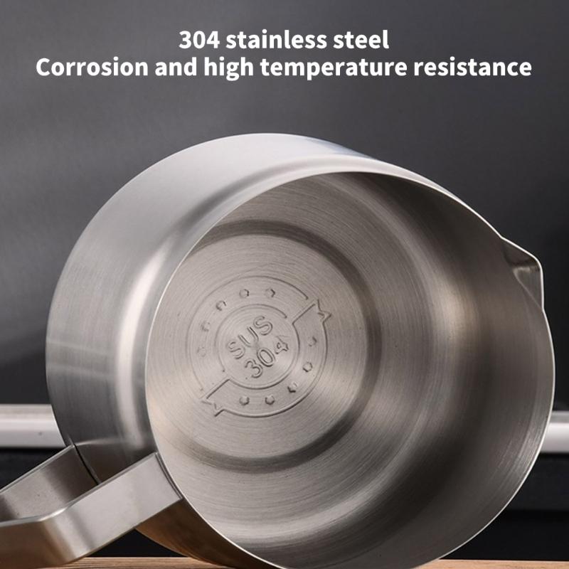 Premium Nonrust Steel Cooking Oil Strainer With Removable Filter Basket Large 1.5/2L Capacity Kitchen Tool