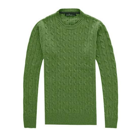 Pánský svetr Menjie Slim Fit s copánkovým vzorem, kulatým výstřihem, jednobarevný, s dlouhým rukávem, jarní/podzimní styl.