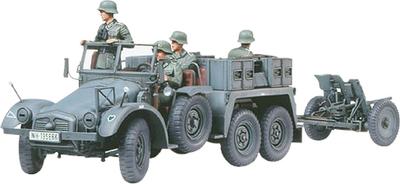 Tamiya Military Miniature Series German Army Krupp Protze Gun Towed Plastic Model 35259 1/35 No.259 6×4 3.7cm Anti-Tank