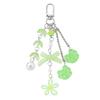 Unique Moon Star Rhinestones Bowknot Keychain Safe Resin Jewelry Decoration Charm For Bags Keys Organiser
