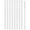 4-8Pcs Reusable Glass Straw Set High Borosilicate Smoothie Cocktails Straw Healthy Eco Friendly Drinking Straw with Clear Brush