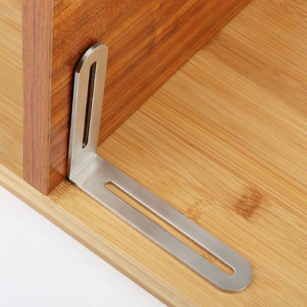 1/2Pcs Furniture Fastener Corner Brace Joint Shelf Support Bracket  Cabinet Screens Wall