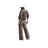 Nike Logo Elastic Waist Straight Leg Casual Pants Women Bottoms Brown FQ3589-233