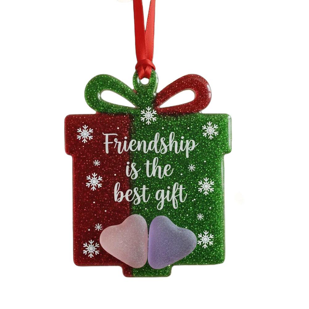 New Christmas Acrylic Friendship Hanging Pendants Ornaments Xmas Tree 2026 New Year Party Home Decoration DIY Gifts