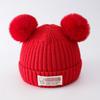 Newborn winter baby hat male treasure female treasure wool hat knitted hat cotton inner warm thickened warm hat