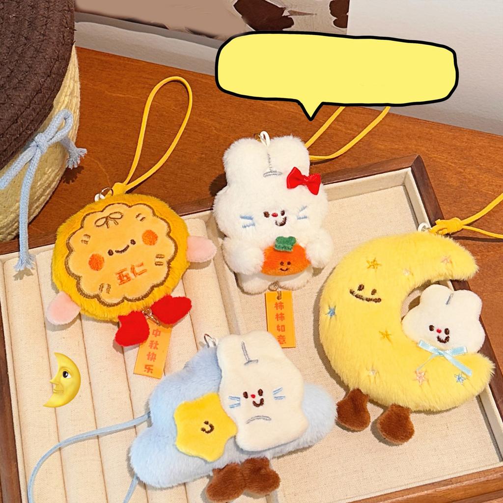 Soft Plush Keychain With Cute Festival Designs Bag Charm Safe Decoration for Everyday Use