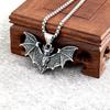 Gothic Bat Sweater Chain Necklace - Hip Hop Titanium Steel Jewelry for Men & Women