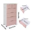 Bymaocar 6 Drawers Organizer Baby Dresser Clothes Storage Drawer Cabinet Safe Plastic Fit Bedroom Closet,waterproof Modern Look
