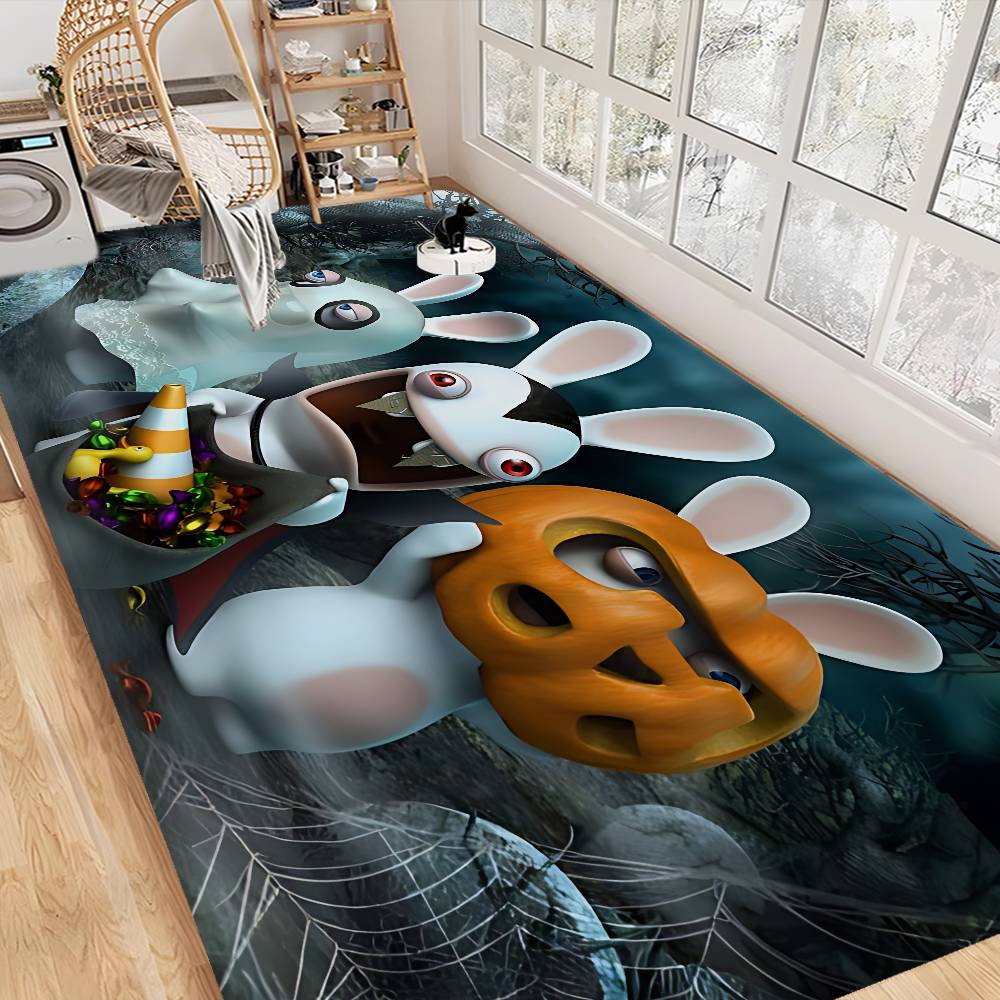 R-Rabbids I-InvasionS Door Mat Anti-slip Absorb Water Long Strip Cushion Bedroon Mat Bedside Mats