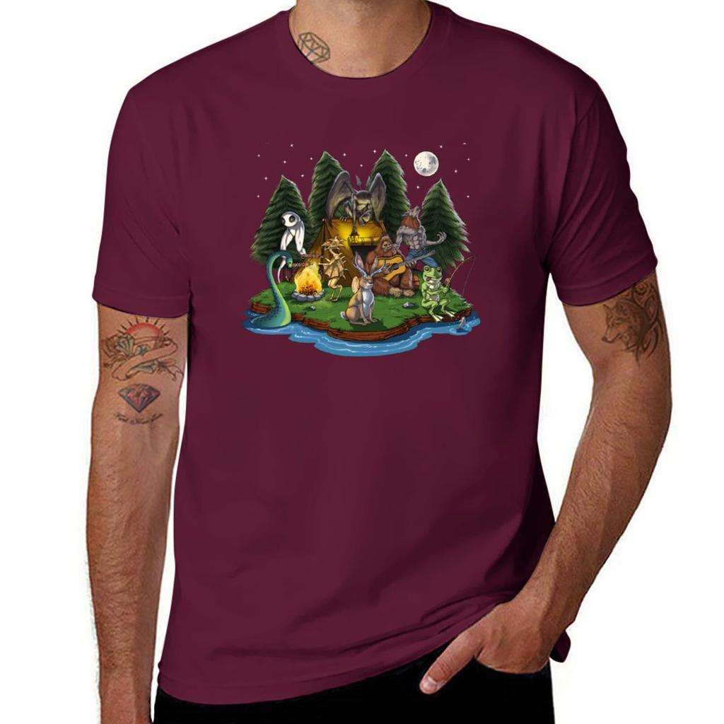 Cryptozoology Cryptids Camping Tshirt plain sports fans boys whites heavyweights mens graphic tshirts big and tall