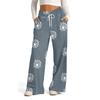 Women's Wide Leg Casual Pants High Waist  Printed Sweatpants