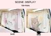 Cartoon Car Curtains: Cute Rabbit Sunshade & Privacy Divider with Heat Insulation