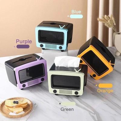 TV Tissue Box Light Luxury Plastic Living Room Coffee Table Multifunctional Storage Box Home Bathroom Toilet Desktop Tissue Box
