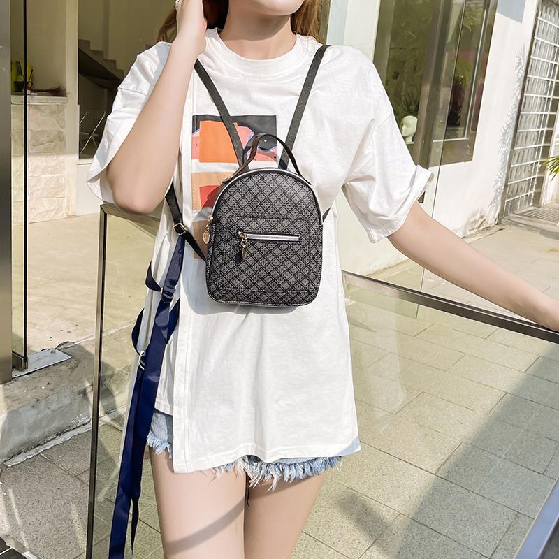 Women's Bag New Pattern Side Zipper Portable Backpack Casual Mobile Phone Small Bag