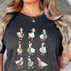 Duck Lover Christmas Santa T Shirt For Adults Kids Baby Bodysuit Ducks Owner Xmas Season Present Funny Parents Sweat Vintage