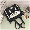 The new schoolbag is high-value, fresh and sweet, macaron-colored make-up bag, junior high school students, light travel, and large-capacity backpack.