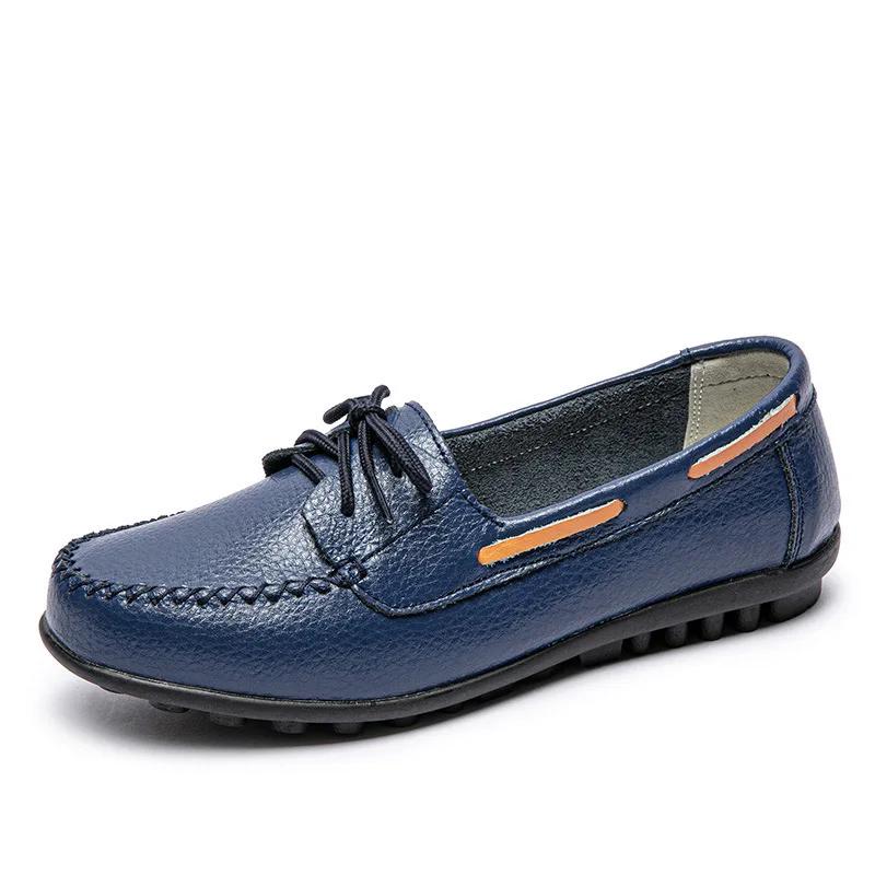 Woman Nurse Flat Shoes Women Lace Up 2025 Women's Moccasins Sneakers Shoes For Female Breathable Flats Walking Chaussure Femme