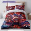 Stranger Pattern Bedding Set Quilt Cover Pillowcase Home Decor Gift (1 * Duvet Cover + 2 * Pillowcase, Without Core)
