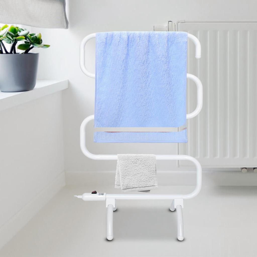 Household Floor Stand S Shape Constant Temperature Electric Heating Drying Towel RackAU Plug 220V