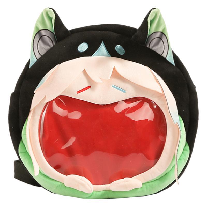 Student trend two-dimensional girl transparent big pain bag new Japanese cute girl cute girl large-capacity backpack