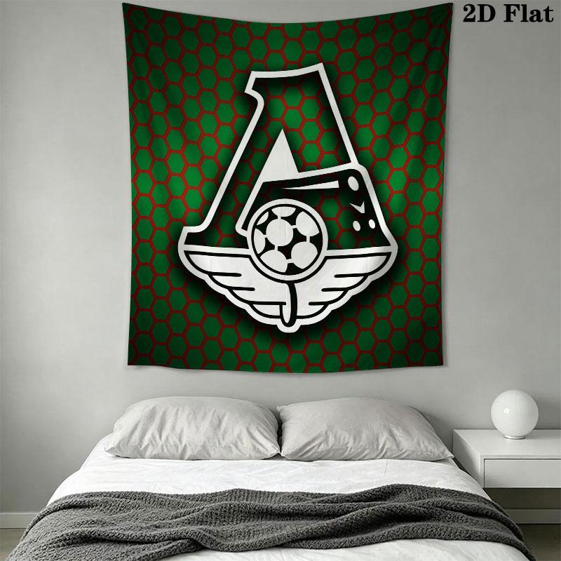 Lokomotiv Moscow Spirit Wall Hanging Printed Fabric Blanket Decorative Tapestries for Bedroom Living Room Home Decor