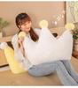 Nordic Crown Pillow and Sofa Cushions - Cute Heart-Shaped Backrest for Bed and Bay Window