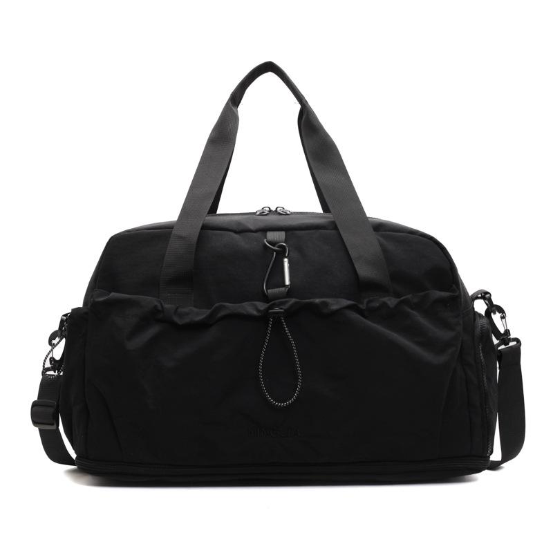 

Large Capacity Short-Distance Travel Bag Dry and Wet Separate Sports Fitness Bag Travel Storage Luggage Bag with Separation Shoes Bags чёрный