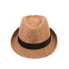 Straw Trilby Sun Hat Mens Ladies Womens Summer Panama Designer Fedora Beach Hat