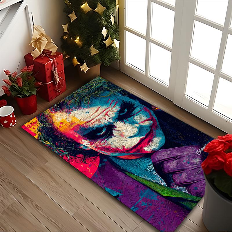 1pc Area Rug Appropriate for Office, JOKER Carpet, Versatile Printed Chair Rug, Durable Home Sofa Carpet