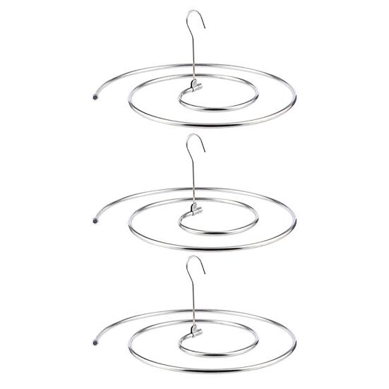 1/2/3Pcs Stainless Steel Spiral Drying Rack Laundry Quilts Blankets Space-Saving Metal Hanger Indoor Outdoor Clothes Stand