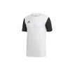 Adidas T Shirts Men's Black/White Crew Neck Moderate Straight Fit DP3234