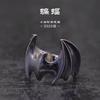 Adjustable Bat Ring Men Women Sterling Vintage Punk Gothic Jewelry Open Band Design