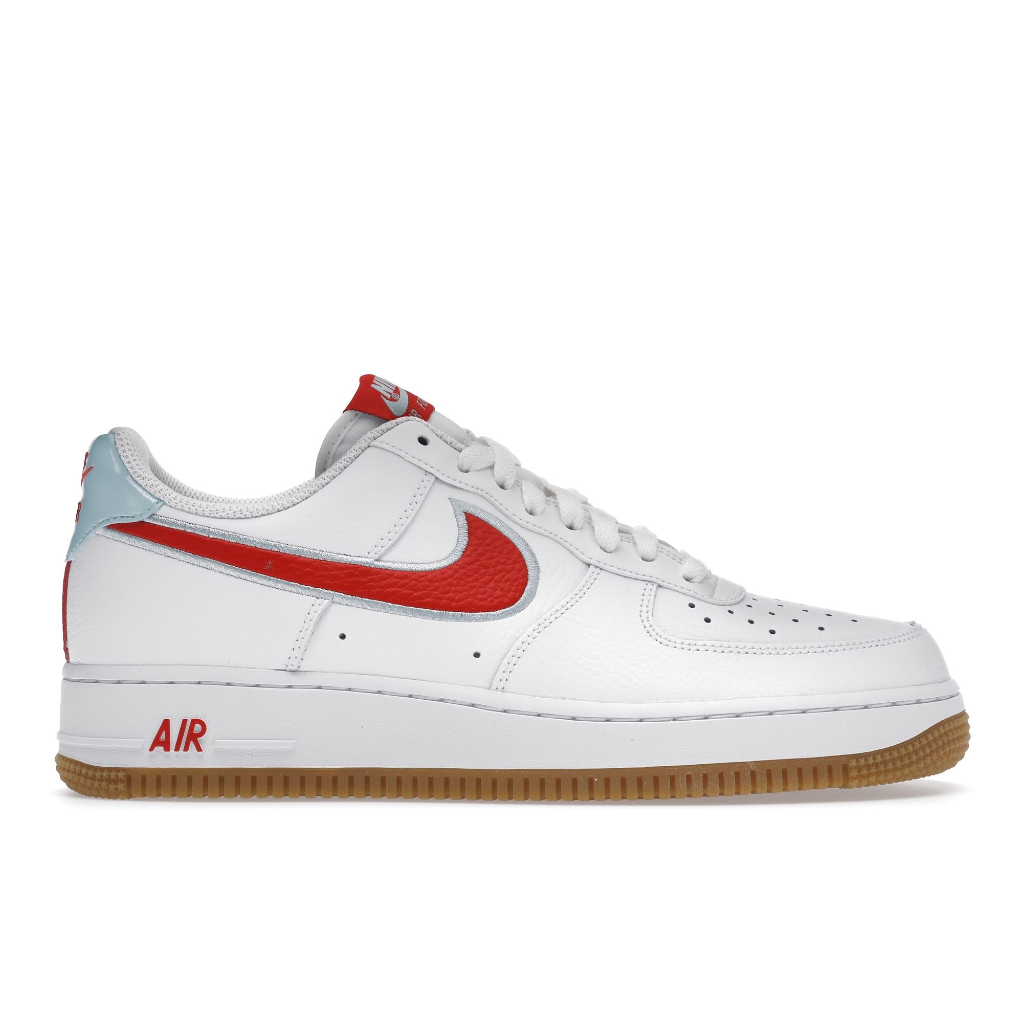 

Nike Air Force 1 Low White Чили-красные мужские кроссовки Glacier-Ice DA4660-101