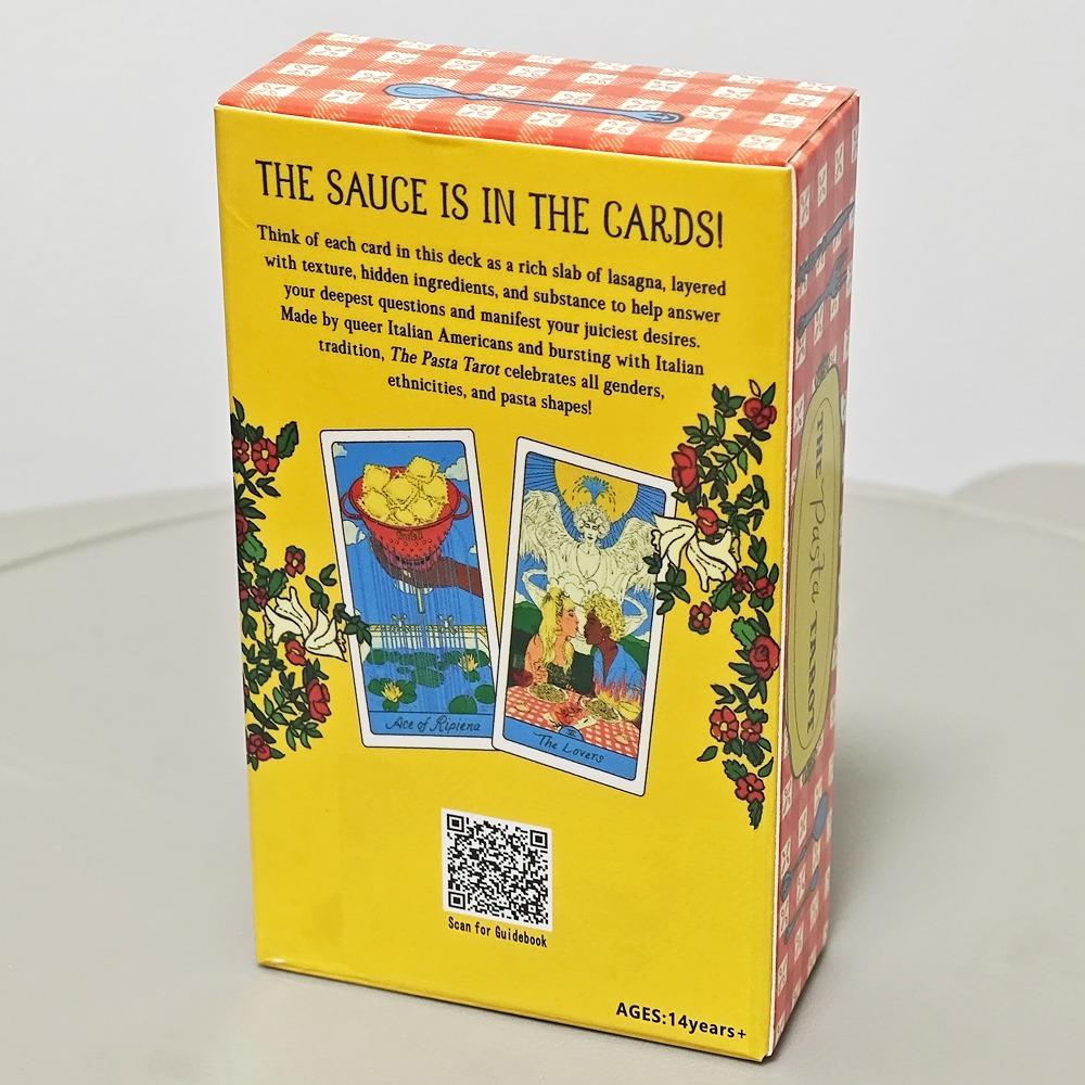 10.3*6cm The Pasta Tarot: A 78-Card Deck for Delicious Divination, A Playful, Accessible, and Delicious New Interpretation