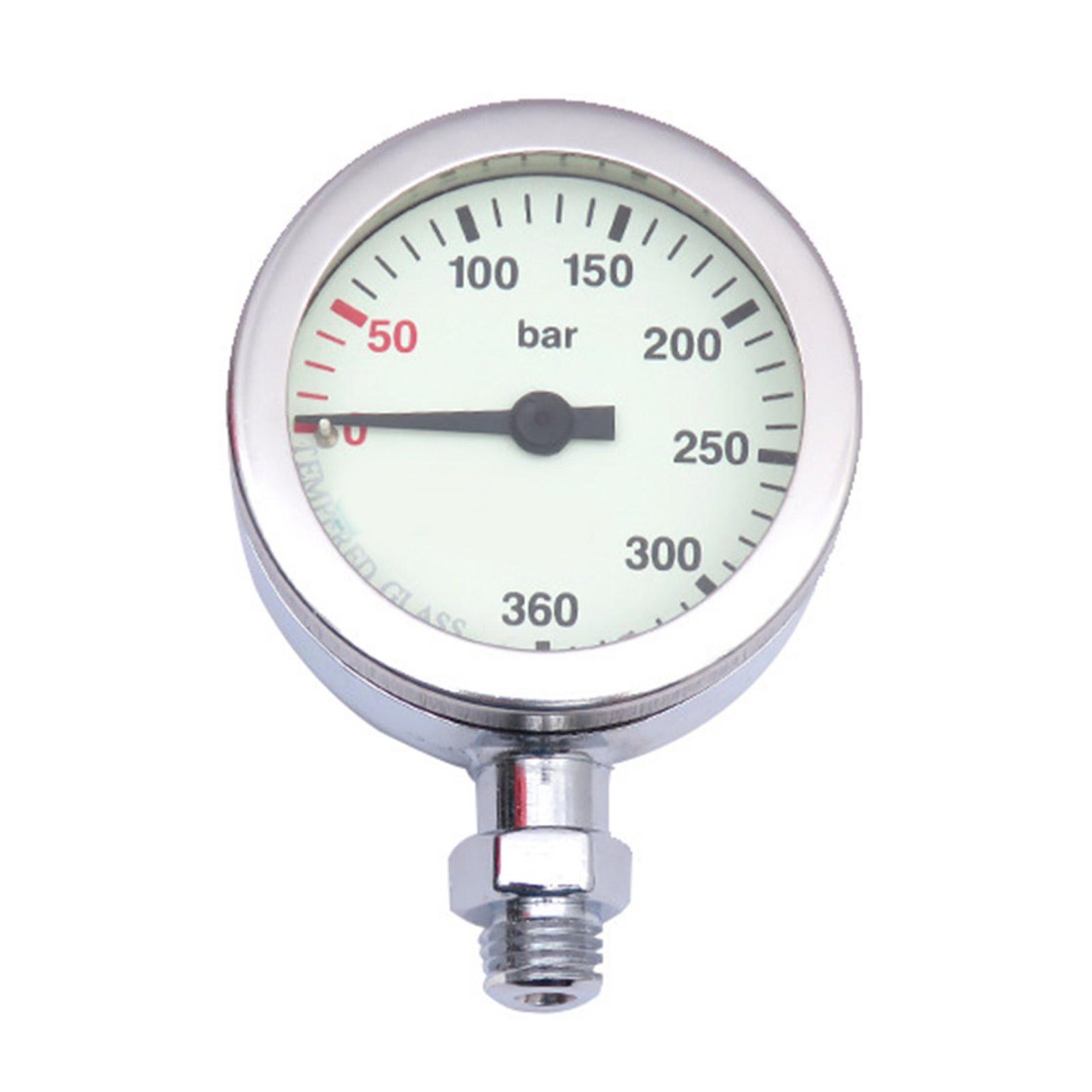 

Diving Luminous Display Submersible Pressure Gauge Measurement Range 360BAR Scuba Diving Metal High Pressure Gauge