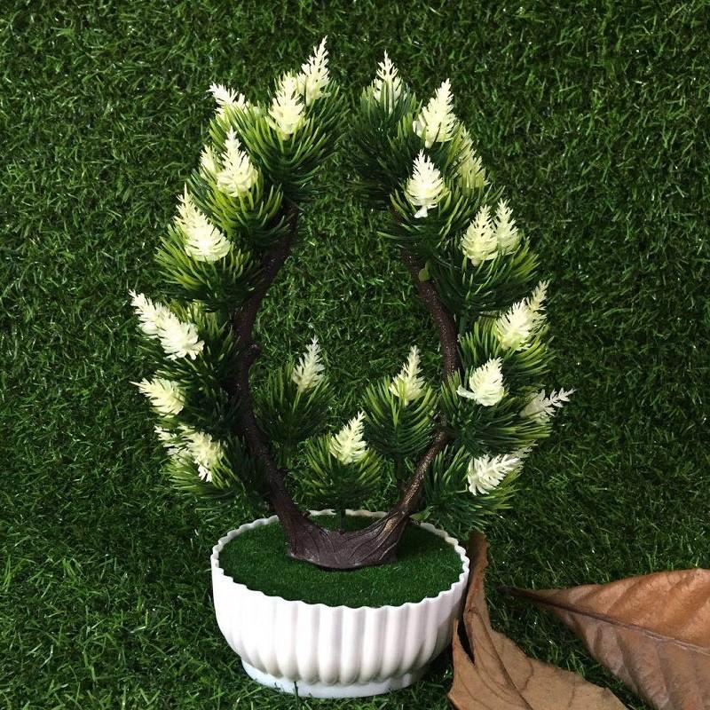 Forty Simulation Heartshaped One Pinecones Artificial Flower Plants Potted