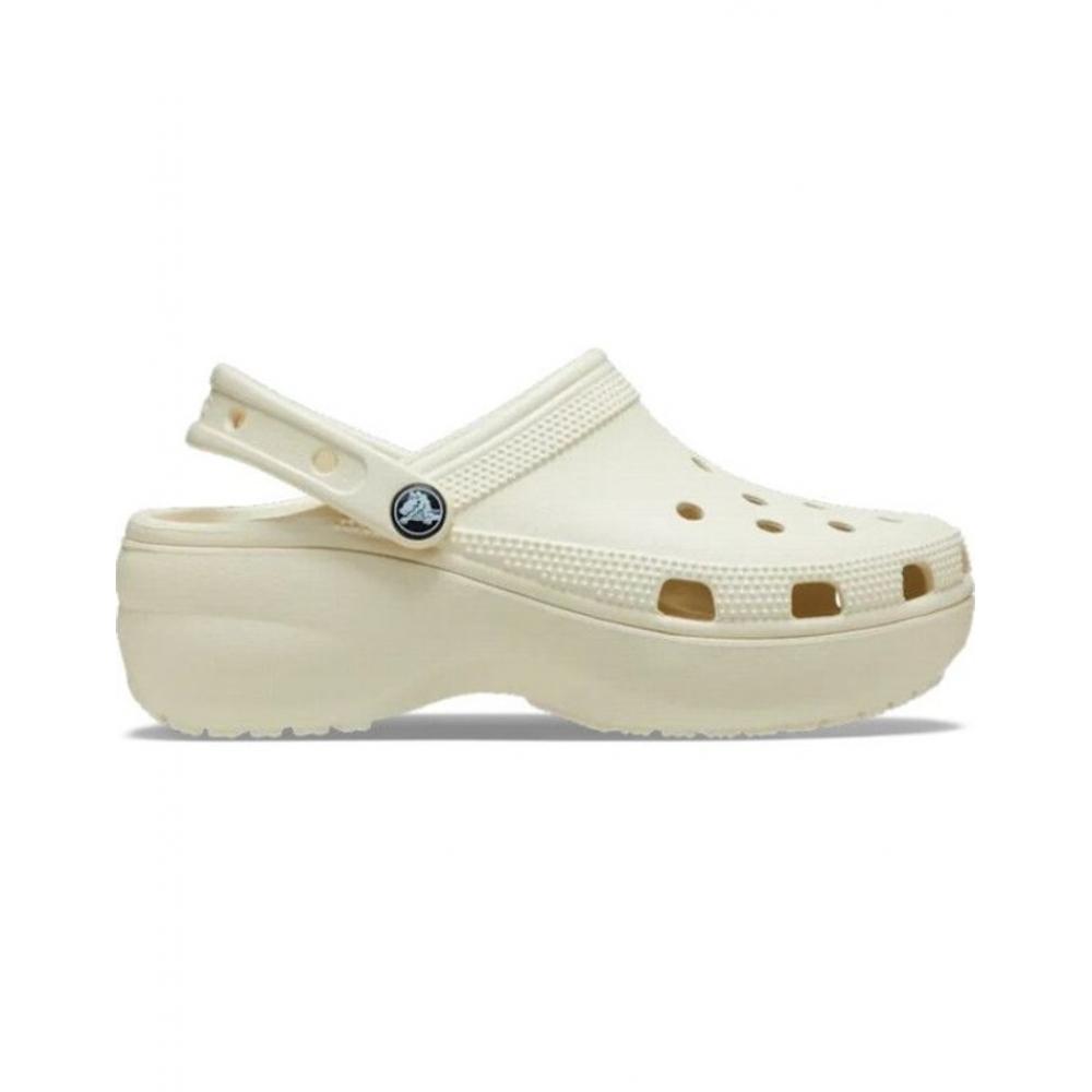 Crocs Classic Platform Clog  Bone  206750 2y2 [Crocs Classic Platfpr