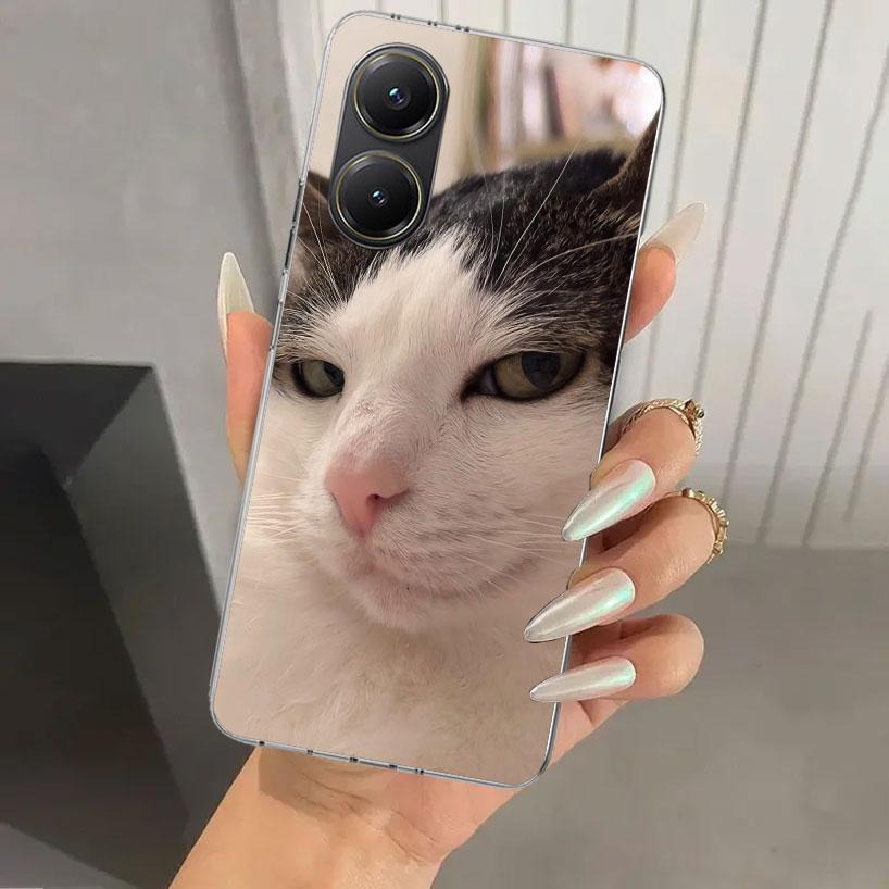 Pet Cat Funny Memes Phone Case for Xiaomi Poco X5 X6 X7 Pro F7 Ultra M7 Redmi 15 15C 13 13C 12 12C 10 10A 10C 9 9A 9C 9T Shell P