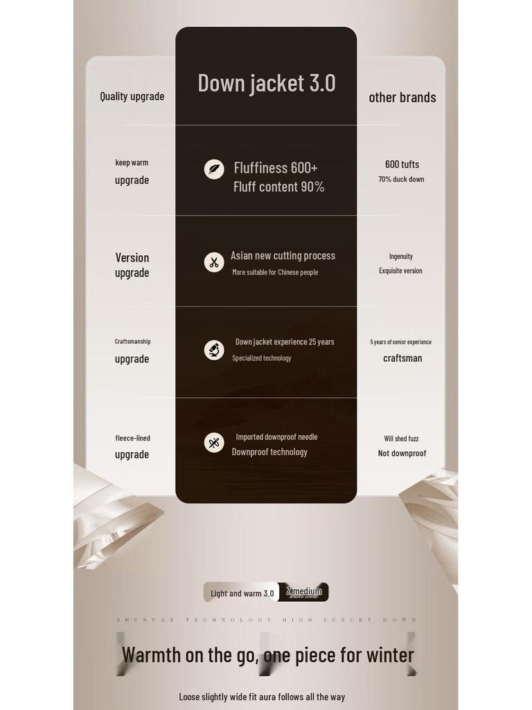 SNOWFLYING Women's X401414794F Hooded Duck Down Puffer Jacket