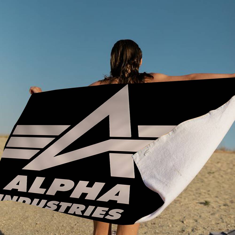 Alpha La Industries Cartoon Microfiber Printed Beach Towel Mountain Climbing Yoga Beach Swimming Running Absorbent Soft Towel