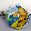 1pc Garfield Automatic Folding Umbrella - Compact 8-Rib Design, Durable Plastic & Iron, Perfect Gift for Friends & Family,  yy250923025